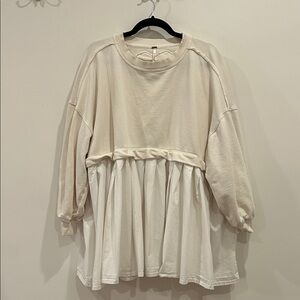 Free People Sweatshirt Tunic Sz S